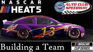 Building A Cup Team - NASCAR Heat 5 Career Mode Gameplay - Auto Club