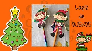 Cómo decorar un lápiz para navidad✏️