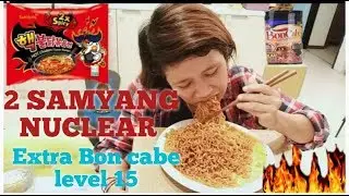 OMG!!| MUKBANG 2 PACKS SAMYANG DOUBLE  SPICY EXTRA BON CABE LEVEL 15
