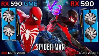 Spiderman miles Morales RX 590 vs RX 590 GME Gaming Performance Test in 2025