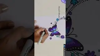 😍Don't miss this beautiful Butterfly Project Design🦋😍 Project Work Designs #viral #shorts