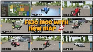 Fs20 Mod with New map Big map All indian tracters lite apk 2gb 4gb 6gb Working 🚀