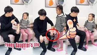 I tried to challenge my daughter with a rope, but the result is not as I imagined!