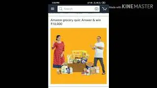 Amazon grocery quiz answers₹10.000 win today afternoon