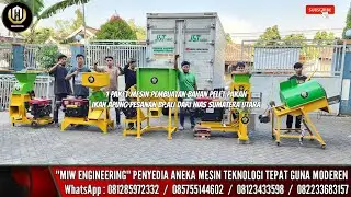 1 Paket Mesin Pembuatan Pelet Pakan Ikan Apung - Hamermill Dickmill Mixer Extruder Dryer Murah