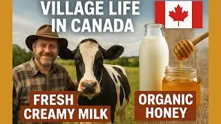 Village Life in Canada: Fresh Creamy Milk, Organic Honey & More🐄🍯Canadian Village: Fresh Milk, Honey