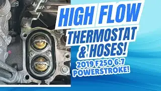 2019 Ford F250 - Remove & Replace - Upper Radiator Hose, Thermostat, and Cold Side Charge Air Pipe
