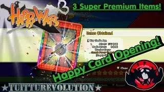 Happy Wars, Happy Card Opening! 3 Super Premium Items! [125 Subscriber Special]
