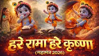 हरे रामा हरे कृष्णा महामंत्र 2026 | 108 बार जाप | नया कृष्ण भजन | मन को शांति देने वाला भजन