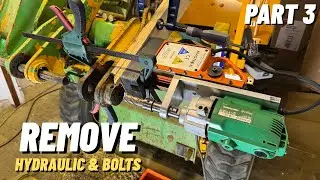 Complete rebuild of a Skid Steer JCB Robot 150 | Part 3 | Remove Bolts & Hydralics