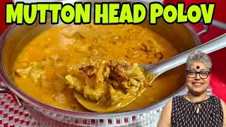 Mutton head polov| ಬೊಕ್ರ್ಯಾಚ ತಕ್ಲ್ಯಾಚೆ ಮಾಸ್| ಪೊಳೊವ್ Mangalorean delicacy, Traditional Recipe#yummy