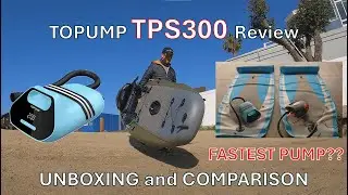 BEST AIR PUMP - TOPUMP TPS300 Air Pump Review - Fast and Cordless