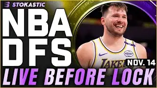 NBA DFS Live Before Lock (Friday 11/14/25) | DraftKings & FanDuel NBA Lineups