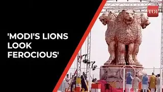 National Emblem atop new Parliament building: Opposition slams PM Narendra Modi over &lsquo;angry lions&rsquo;