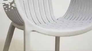 plastic tatami arm chair stackable outdoor garden  Plastic Furniture   Plastic Chairs