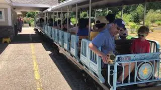 Essex County Turtle Back Zoo Trains Leaving and Entering Turtle Back Junction