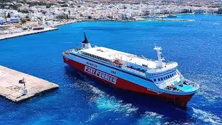 Τήνος – Άφιξη και μεθόρμιση του Fast Ferries Andros (Arrival at the port of Tinos)