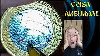 MOEDA! COISA ABSURDA! Vejam o CUNHO MARCADO desta...