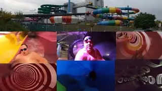 Kristall Palm Beach Spassbad mit ihre super Wasserrutschen in N&uuml;rnberg rutscht Justus der Abenteurer