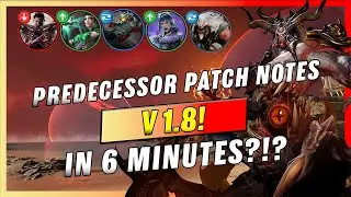 Predecessor V1.8 Patch Notes in Under 6 Minutes - Buffs, Nerfs, Item Reworks, ETC.