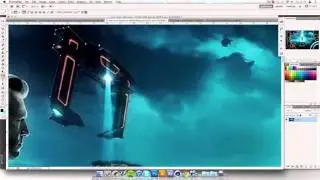 Desktop BG speed art l Tron style l Thunder
