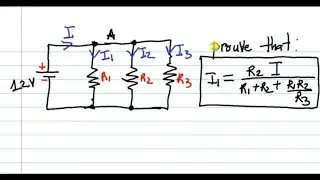 The Current divider formula for 3 resistors in parallel - ATC 2024 Circuit Analysis