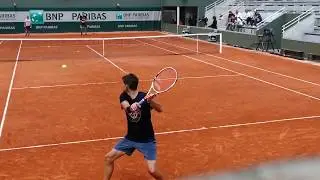 DOMINIC THIEM practice at Roland Garros HD