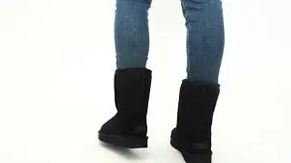 | Shuperb&trade; Ugg CLASSIC SHORT II Ladies Sheepskin Boots Black