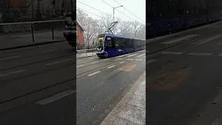 Tram #winter #wroclaw #shorts #train