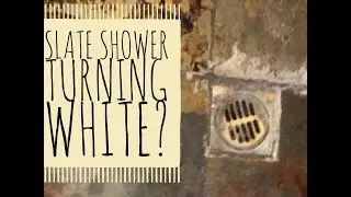 Slate tile shower cleaning and efflorescence removal