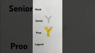 How to draw letter Y in 3d #art #youtubeshorts #viral #drawing