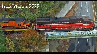 Providence & Worcester WOGR Enters Gardner Yard! (Drone Video)
