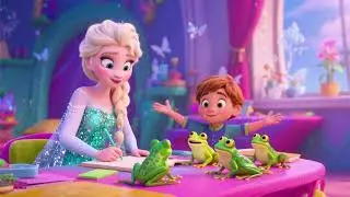 Learn and Play So Happily Elsa and Frogs ❄️🐸 | Fun Kids Song & Dance