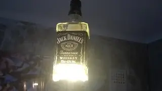 How to make a whiskey bottle lamp