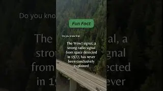 The Unknown Signal from space👽🛸 🥶😭 #unreal #shockingfacts #funfacts