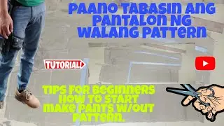 Paano tabasin ang pantalon Ng walang pattern