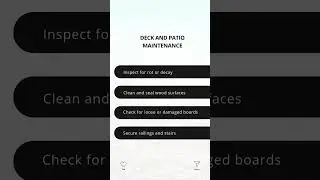 5-Second Deck  Patio Maintenance Checklist  #shorts