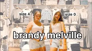 BRANDY MELVILLE on size 0 vs size 4 | trying &ldquo;one size fits all&rdquo; on different body types!