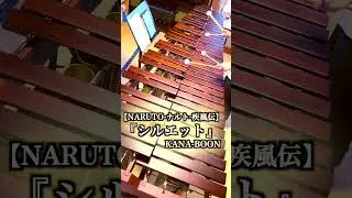 『シルエット』 KANA-BOON / マリンバ ソロ Cover  #naruto #marimba #shorts