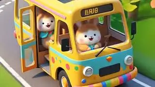 Wheels on the bus - The Musical Bus Ride - Nursery rhyme