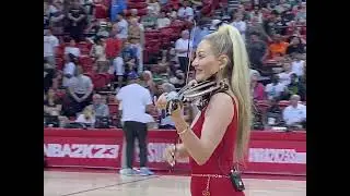 NBA Summer league performance @lakers v@suns #saraphinaviolin #nba #nbahalftime