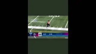 Zach Kuntz with a quick 4.55 40 yard dash at the combine #shorts