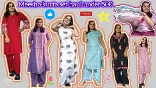 MEESHO KURTI SET HAUL UNDER 500 / MEESHO KURTI SET HAUL FOR WOMEN 💕🤗