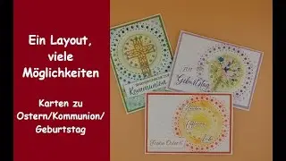 Ein Layout, viele Möglichkeiten - Perlenkreise zu Ostern/Kommunion/Geburtstag - Stampin'Up!®