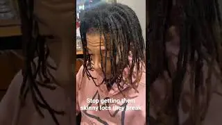 Stop getting skinny locs they break #locs #dreads #dreadlocks #locjourney #locstyles #ricastwist