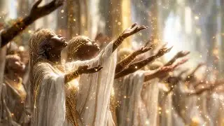 Divine Grace | Heavenly Beings in a Celestial Dance of Light and Unity