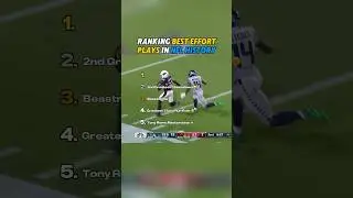 Ranking Best Effort Plays in NFL History #foryou #ranking #football #nfl #nfldraft #funny #sports