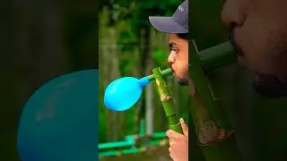 DIY Bamboo Creations with new Clour Balloone Slingshots #bambooart #diy #bamboo @KrishukVidIQ