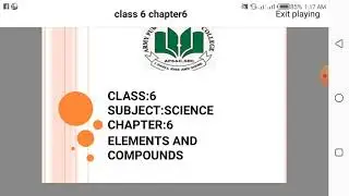 class 6, subject: science, chapter: 6 (elements and compounds) part 2