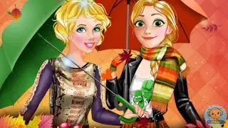 Autumn Fashion Fair - Cinderella Rapunzel Movie Disney Princess dress up games for kids - 4jvideo